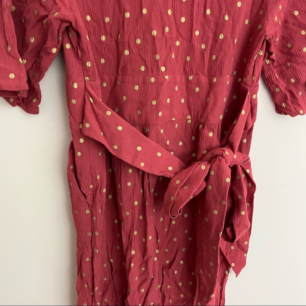 Boden Dominique Belted Polka Dot Dress - Picture 8 of 9
